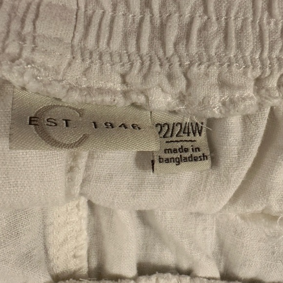 C Est 1946 Pull On Lightweight Shorts Size 22/24 - Picture 5 of 7